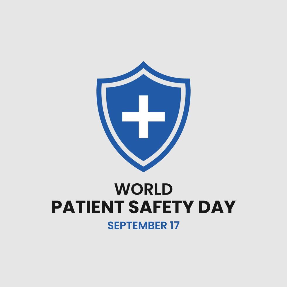 World patient safety day design vector