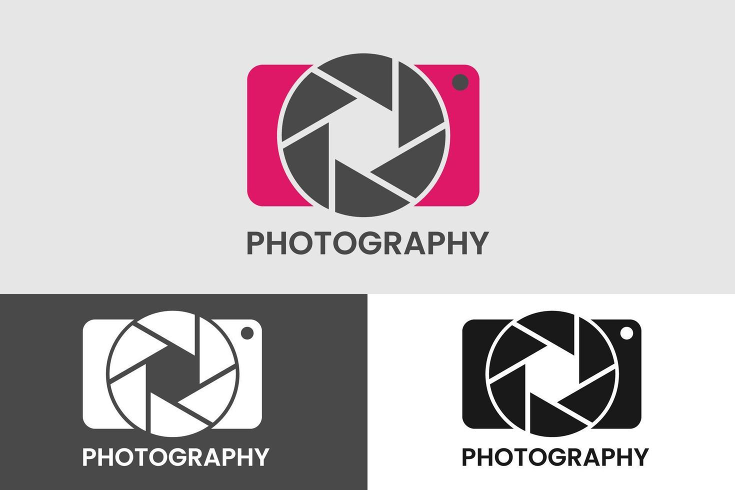 Photography logo for photographers vector