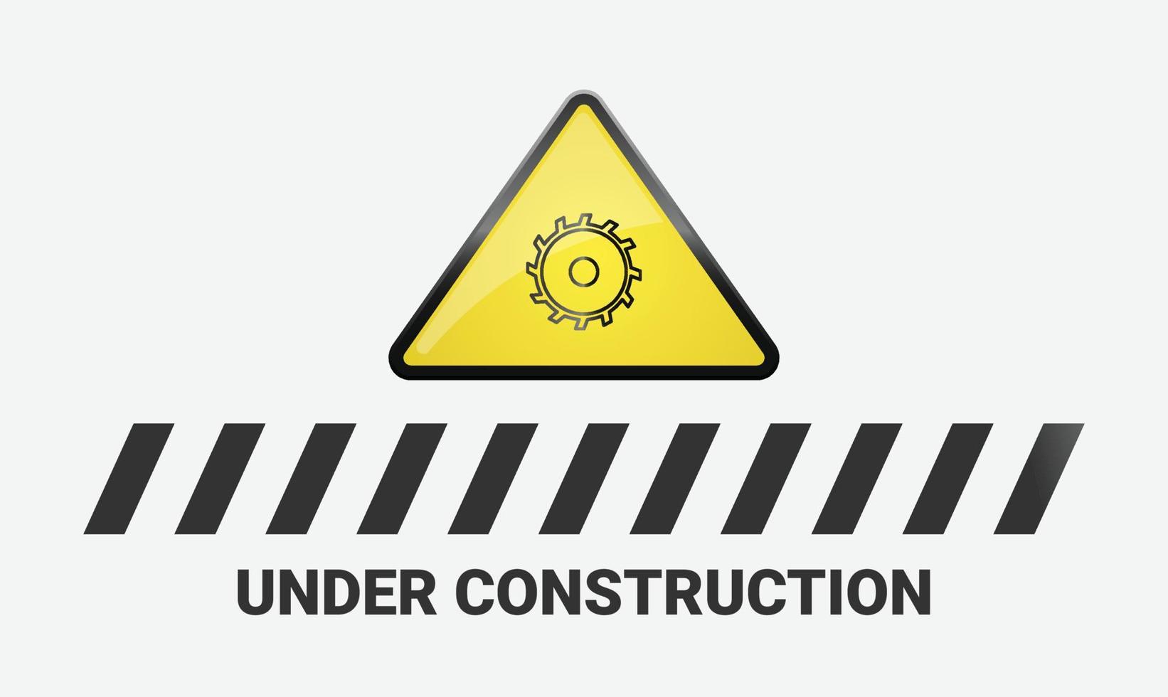 Under construction industrial background vector