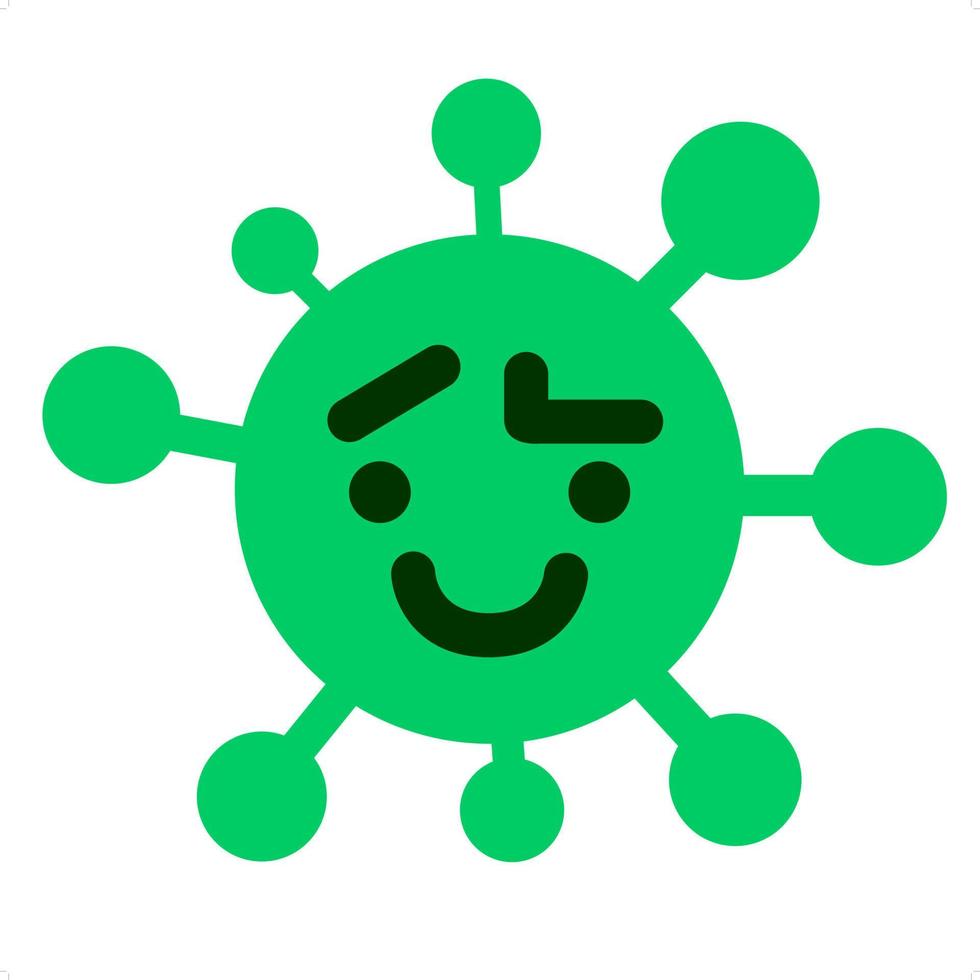 simple raised eyebrow virus vector