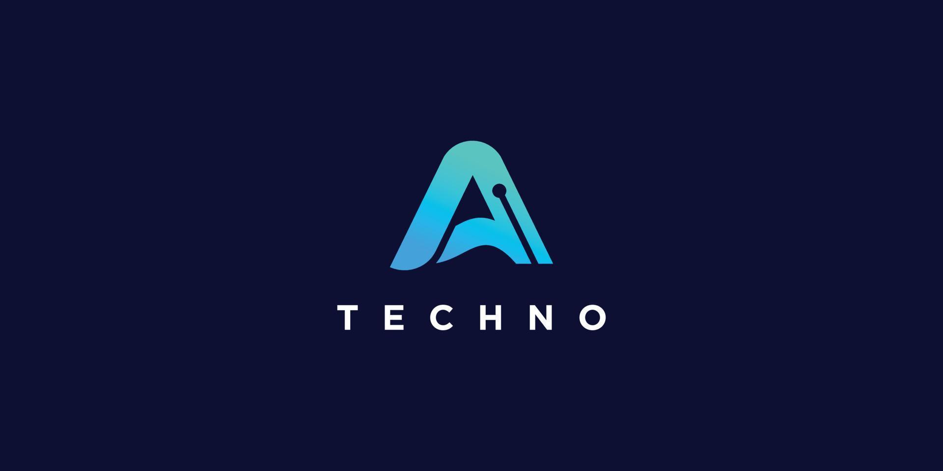 Arrow logo with simple and modern concept Premium Vector