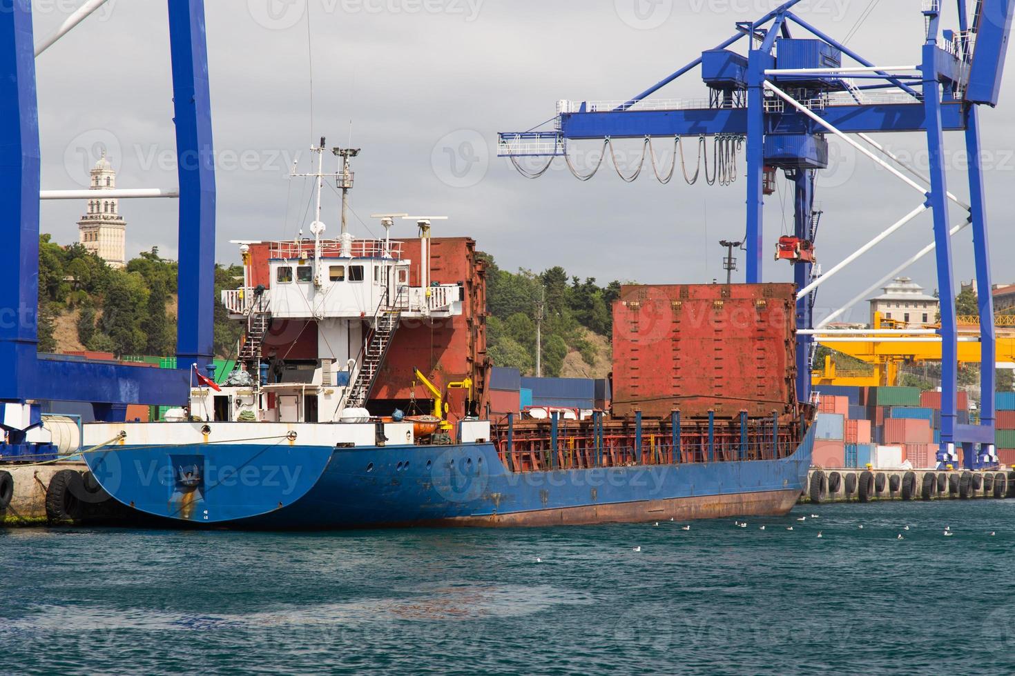 Cargo Ship in Istanbul photo