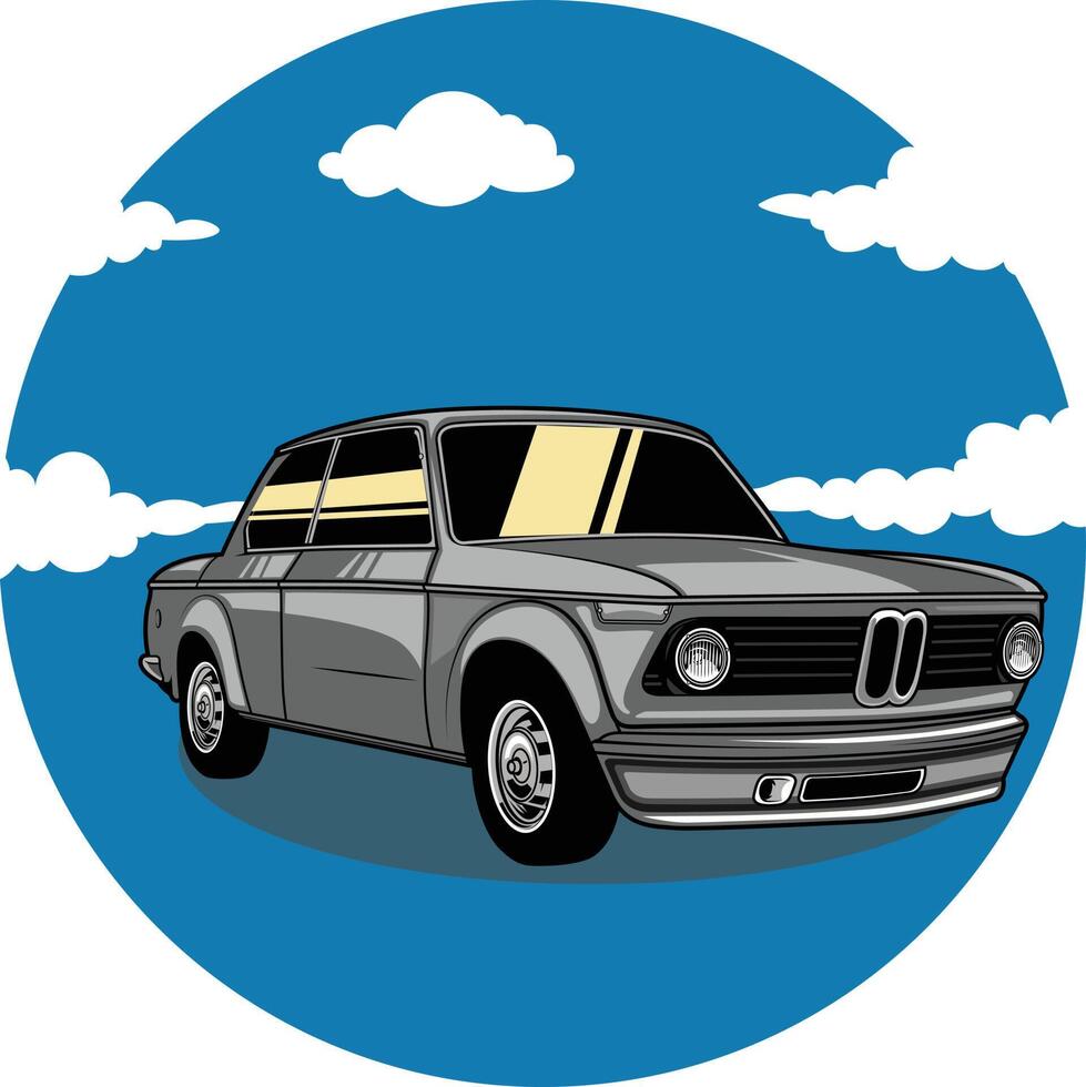 Classic design of vintage vehicle for illustration design vector