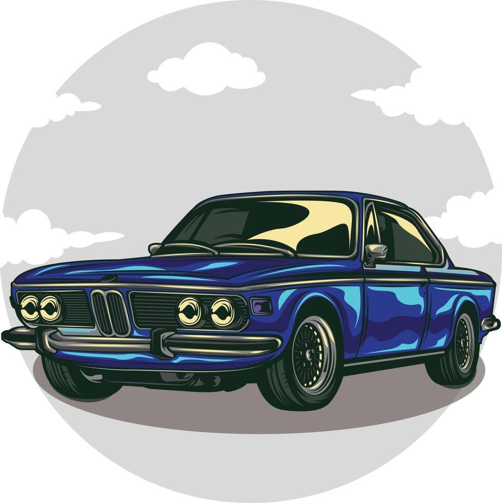 Classic design of vintage vehicle for illustration design vector