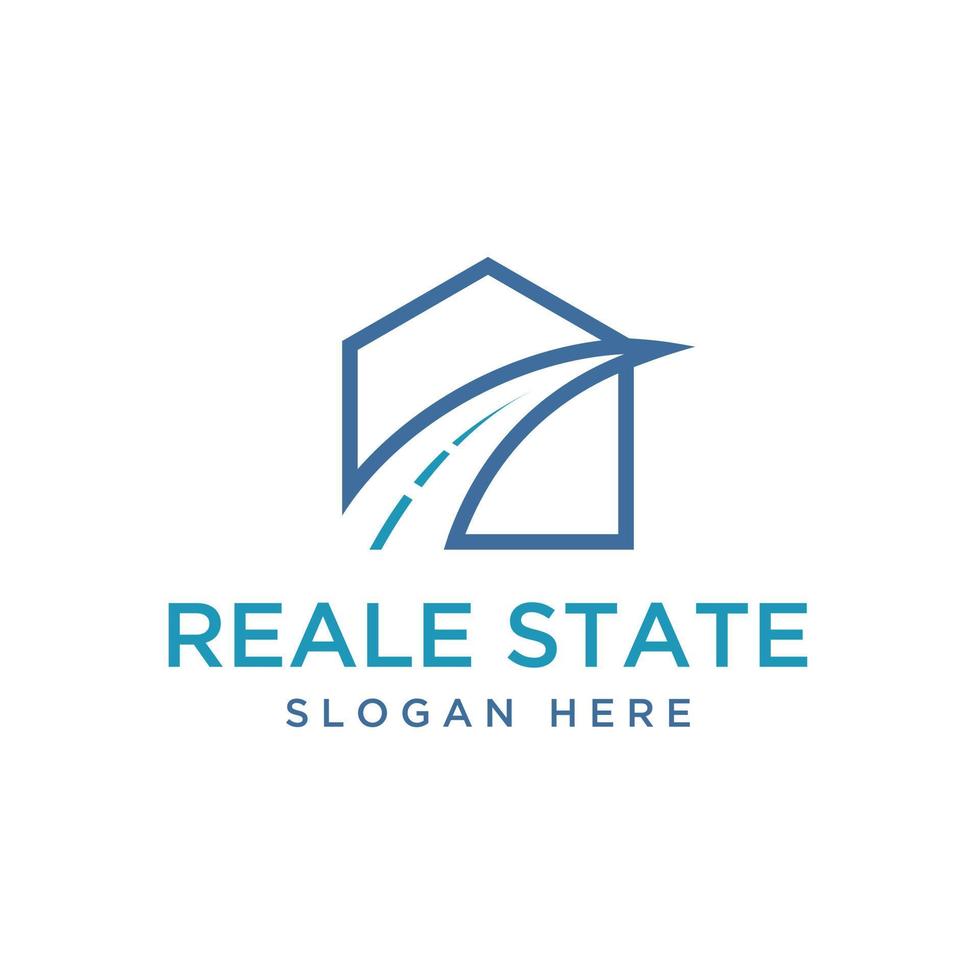 Modern vector graphic of real estate logo design template