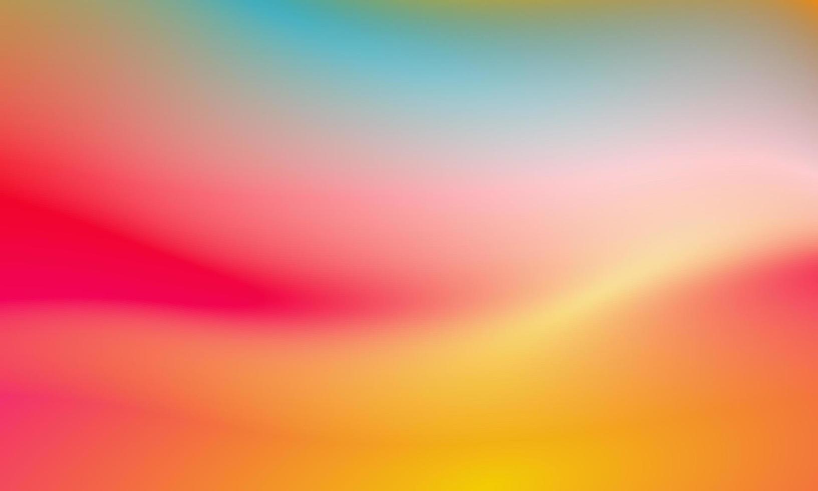 Beautiful gradient background blue, red and yellow smooth and soft texture vector