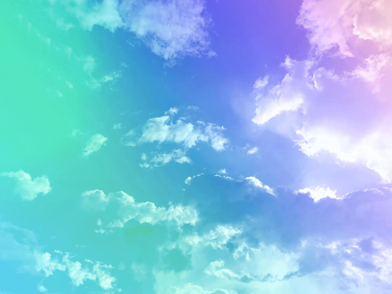 Sky and clouds. Background of pastel pattern texture. Artificial image for background work. photo