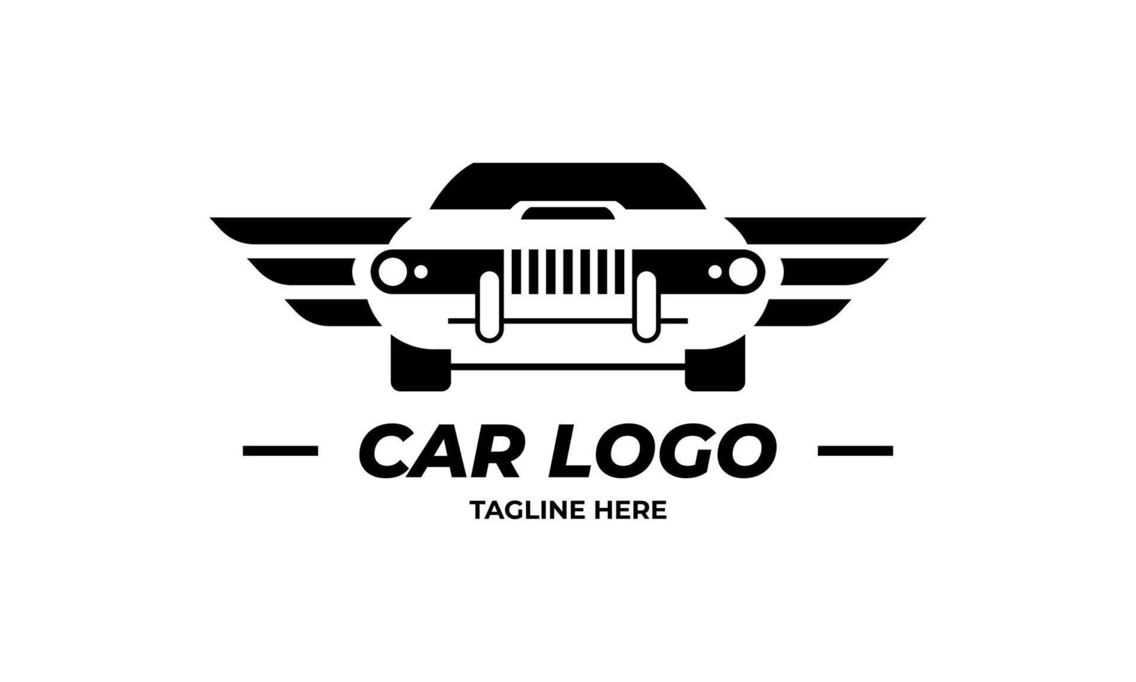 logotipo muscular. servicio de reparación de automóviles, restauración de automóviles y elementos de diseño de clubes de automóviles. vector