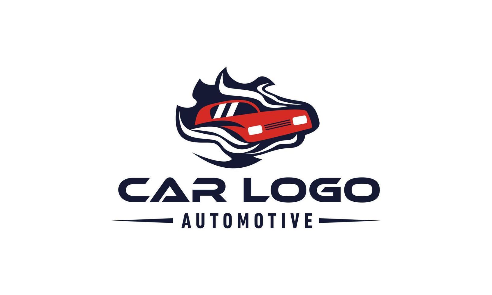 Muscle logo. Service car repair, car restoration and car club design elements. vector