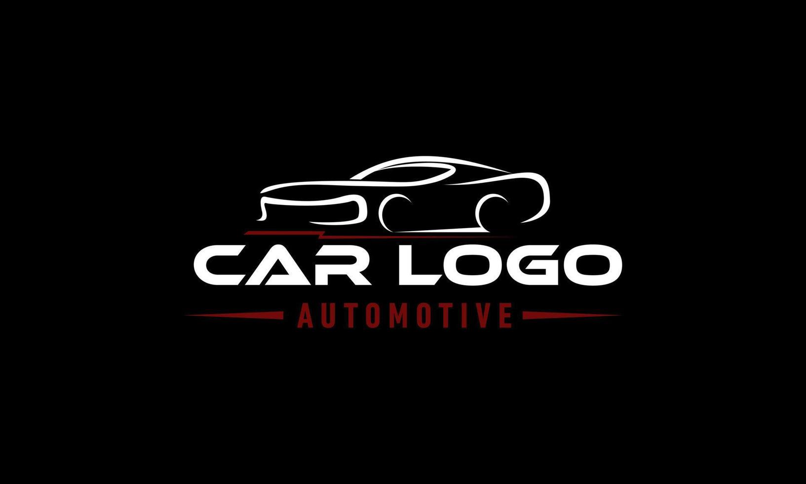 Muscle logo. Service car repair, car restoration and car club design elements. vector