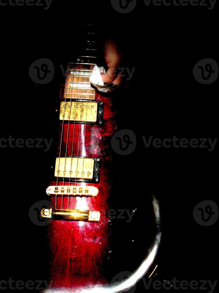 electric guitar view photo