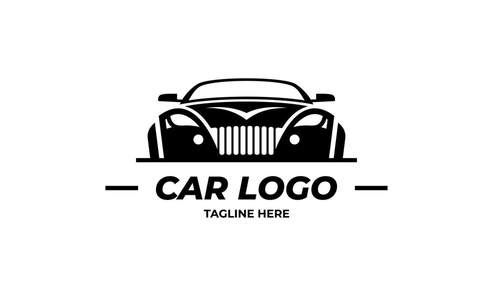 Muscle logo. Service car repair, car restoration and car club design elements. vector