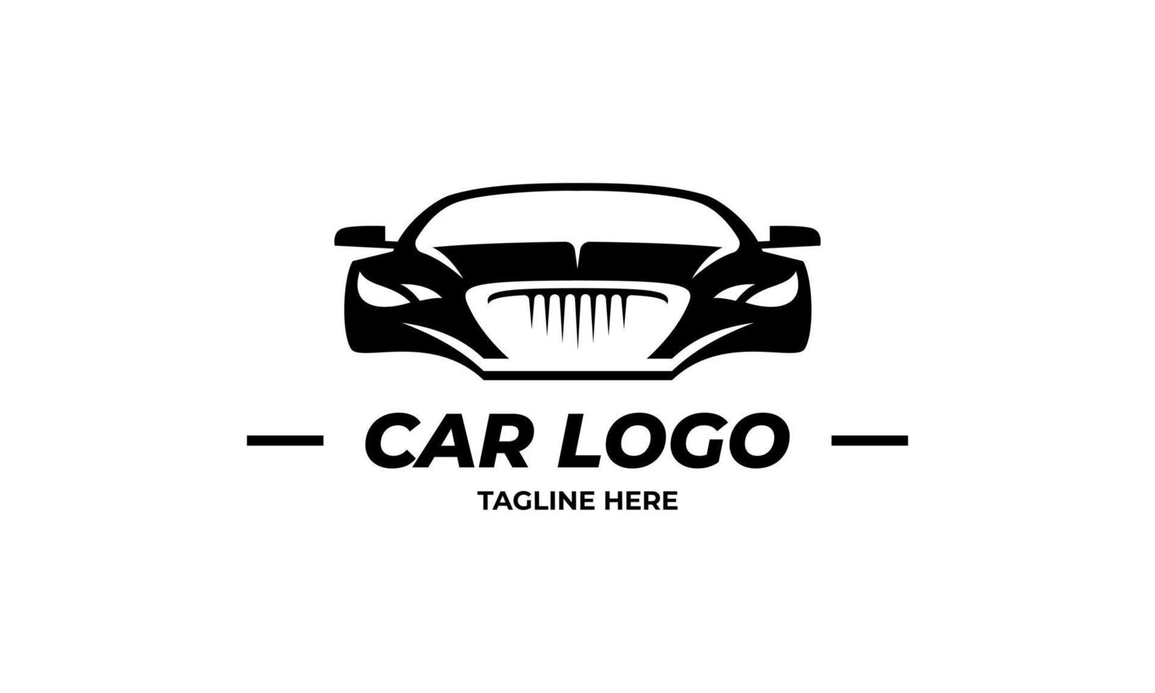 Muscle logo. Service car repair, car restoration and car club design elements. vector