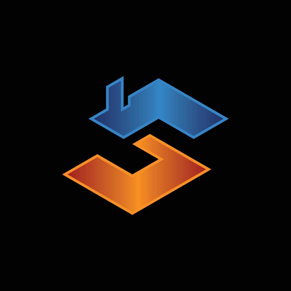 Letter S Home Modern Creative Logo vector