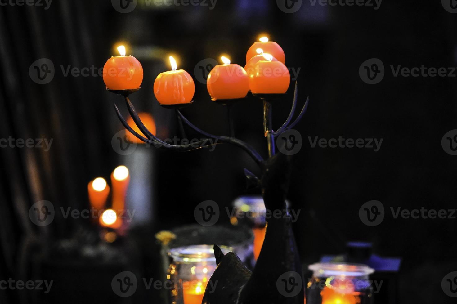 candles in the garden photo