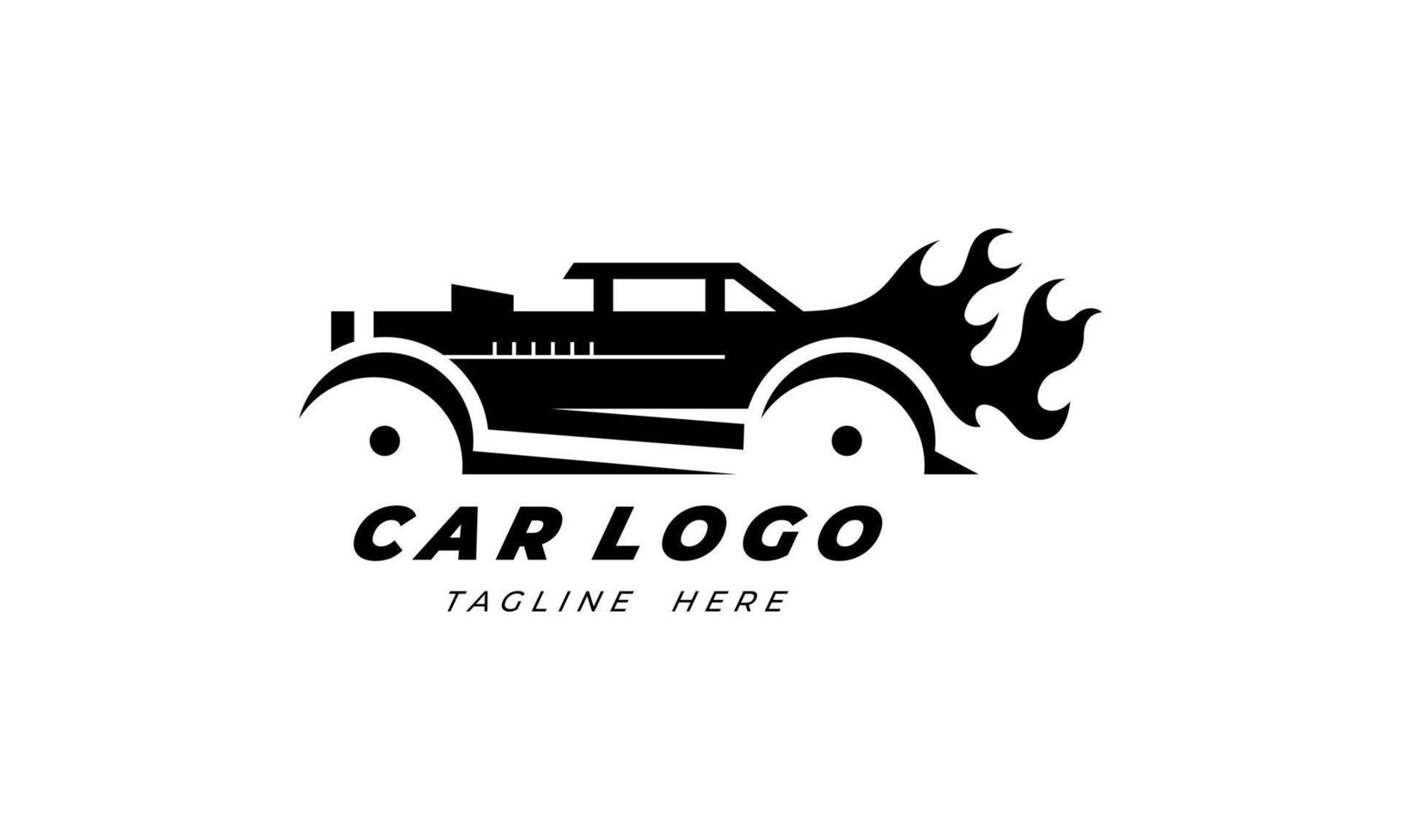 logotipo muscular. servicio de reparación de automóviles, restauración de automóviles y elementos de diseño de clubes de automóviles. vector