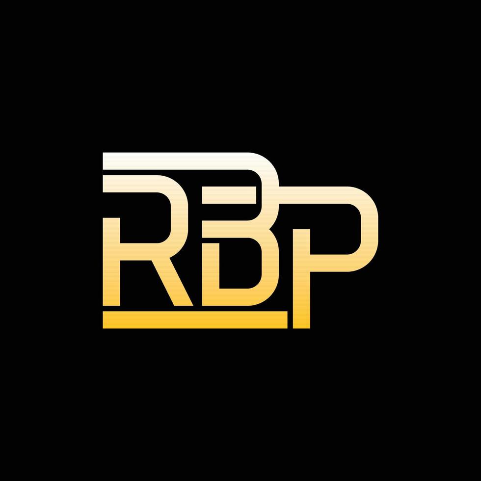 Letter RBP Monogram Modern Logo vector