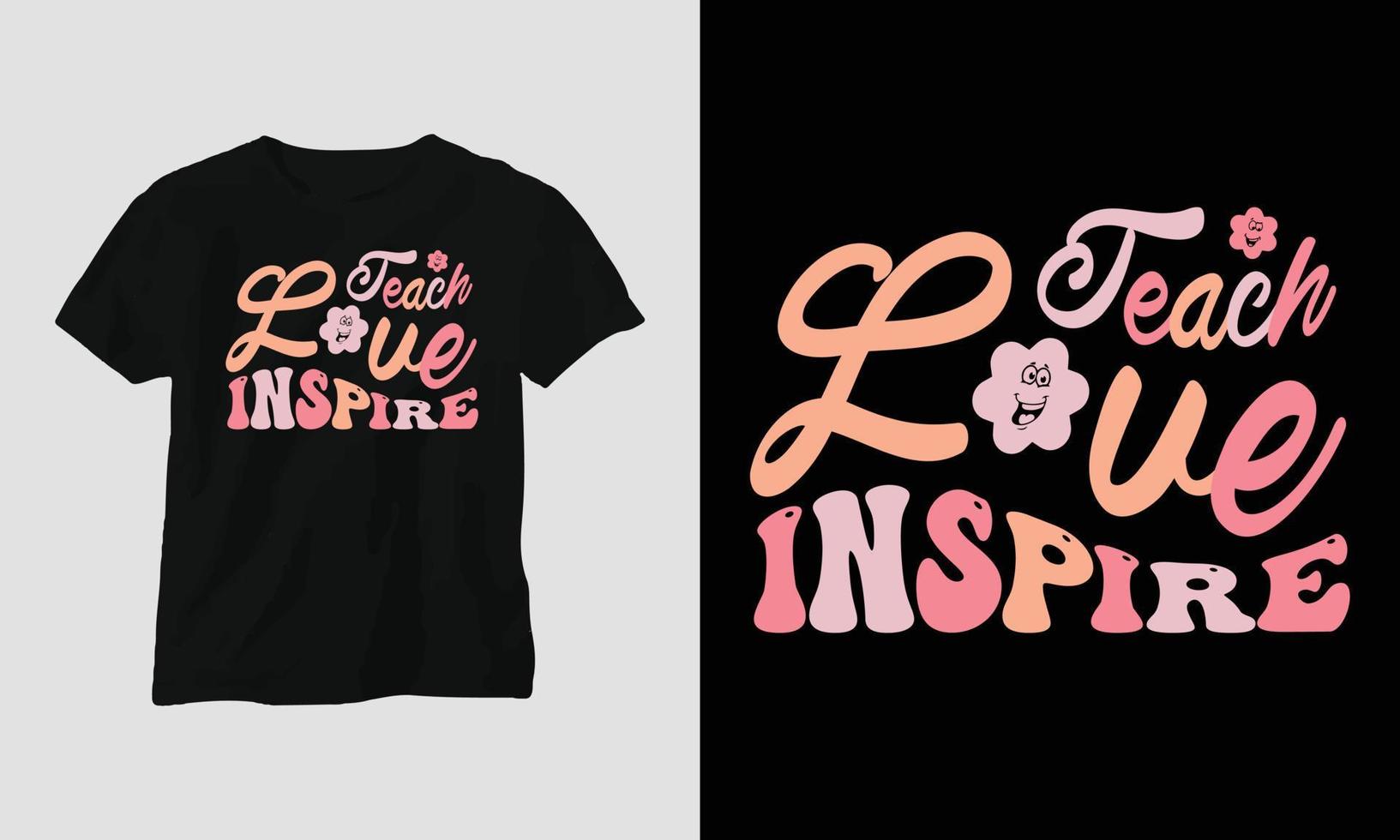 Wavy Retro Groovy T-shirt Design. vector Graphic Design T-Shirt, mag, sticker, wall mat, etc. Design vector Graphic Template