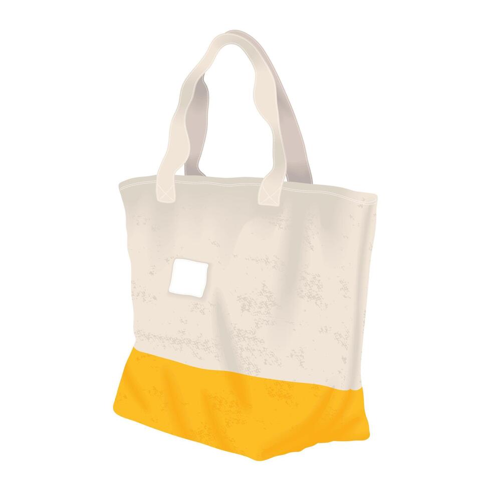 fabric bag icon vector
