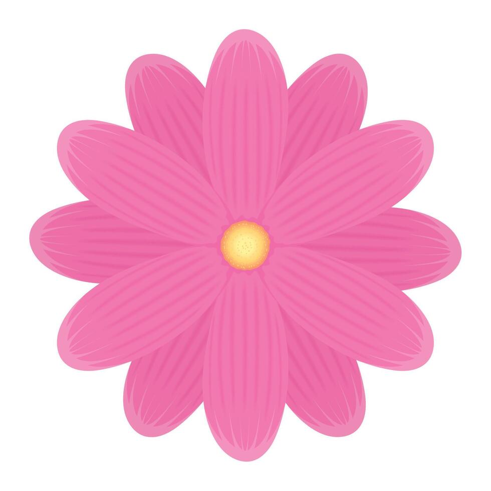 pink flower garden vector