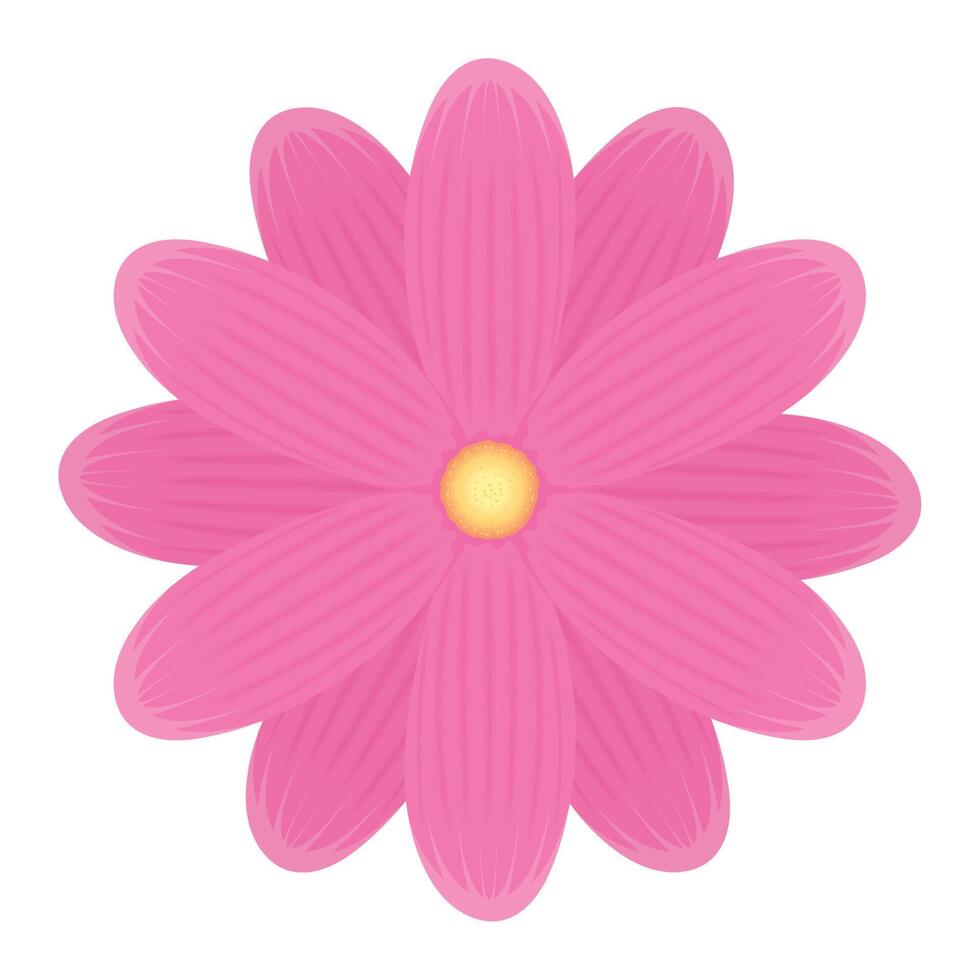 pink flower garden vector