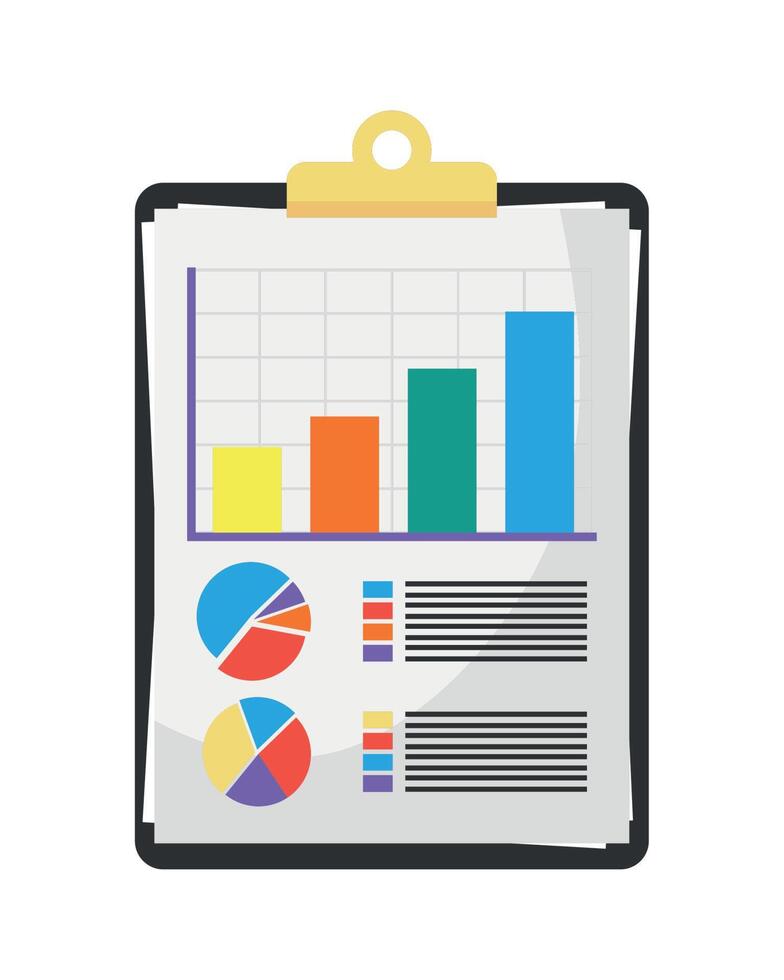 spreadsheet in clipboard vector