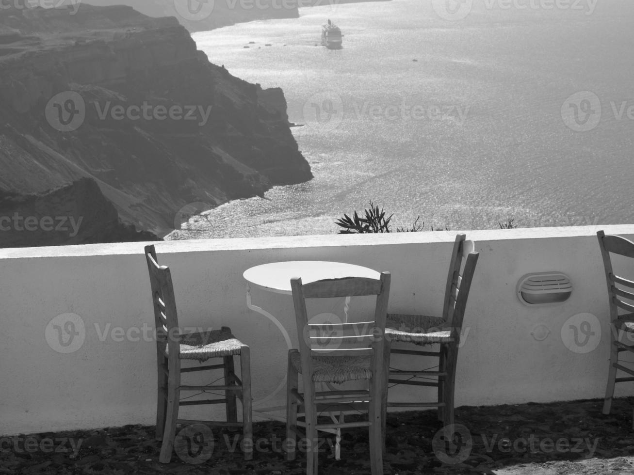 the island of Santorini photo