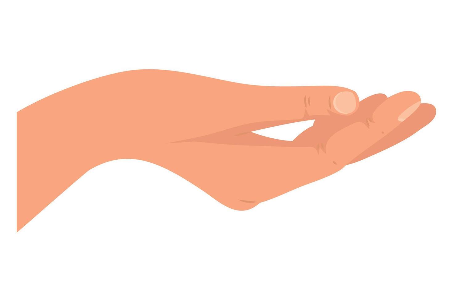 hand human receiving vector