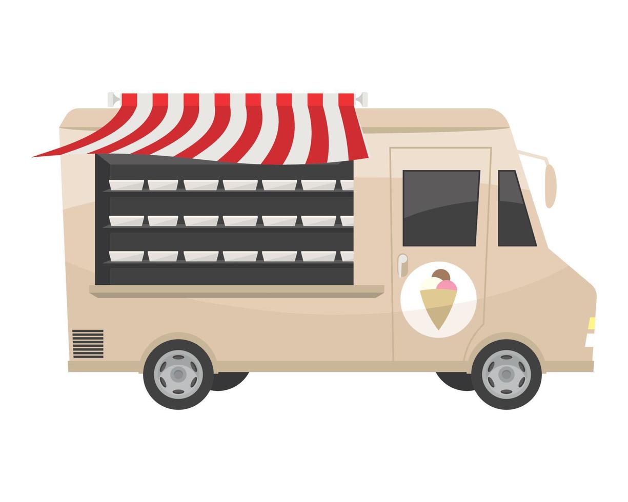 ice cream truck vector