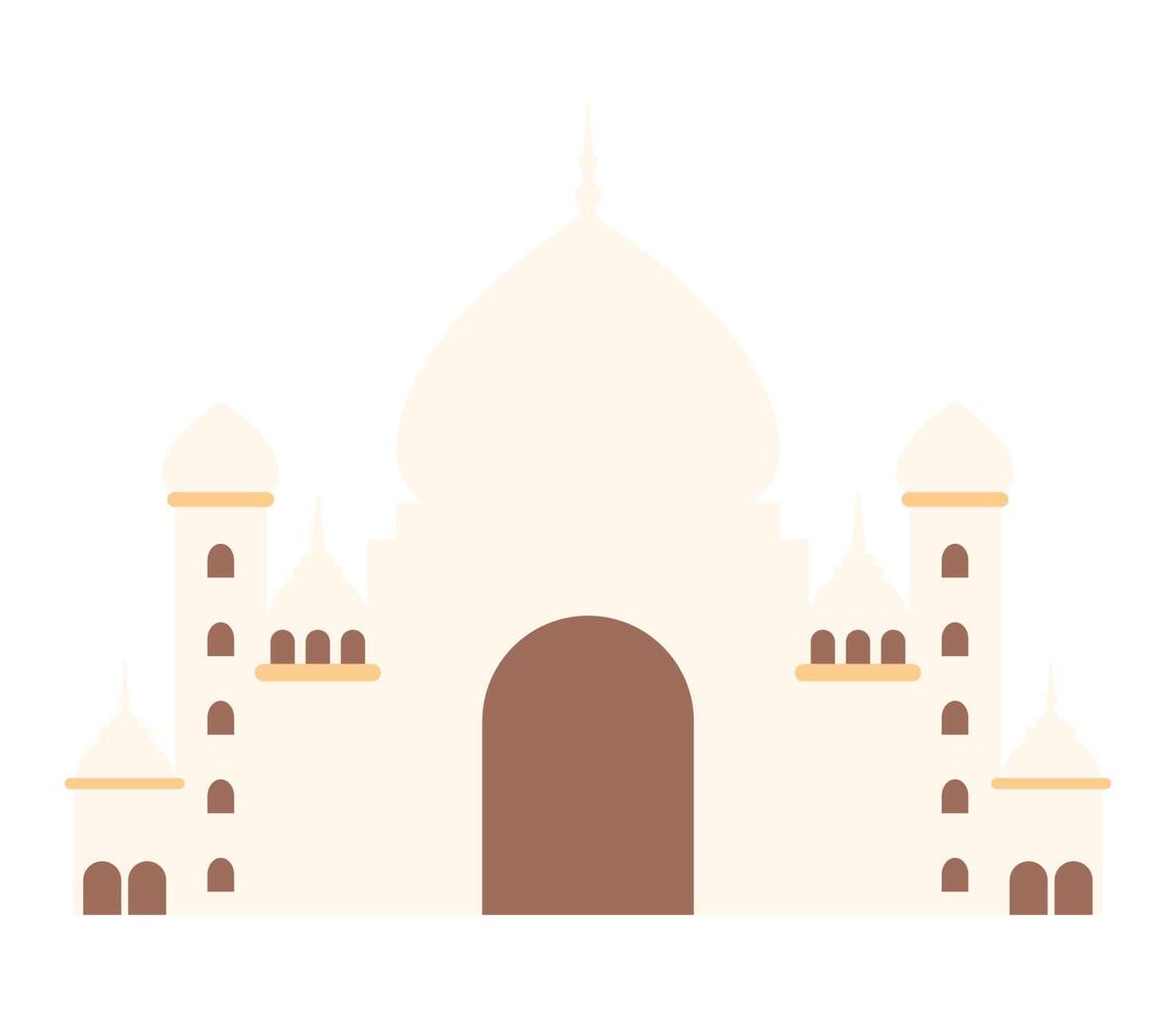 muslim mosque temple vector