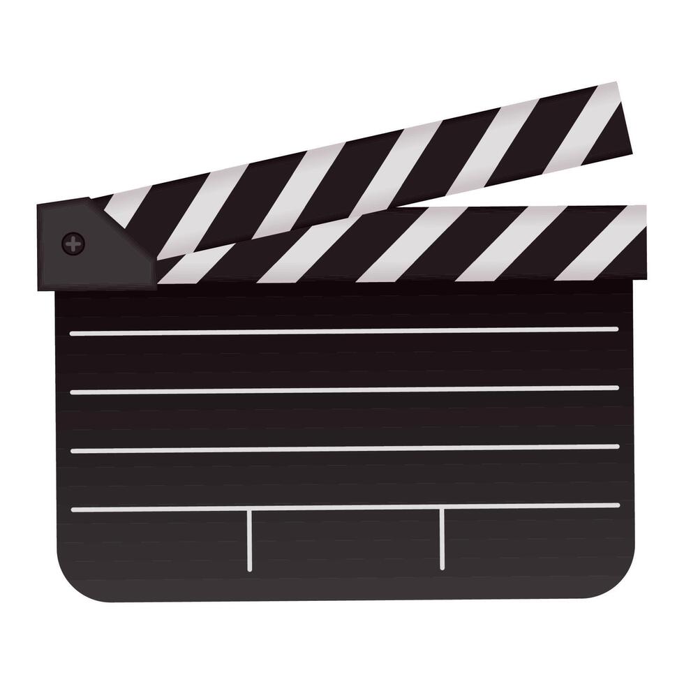 cinema clapperboard production vector