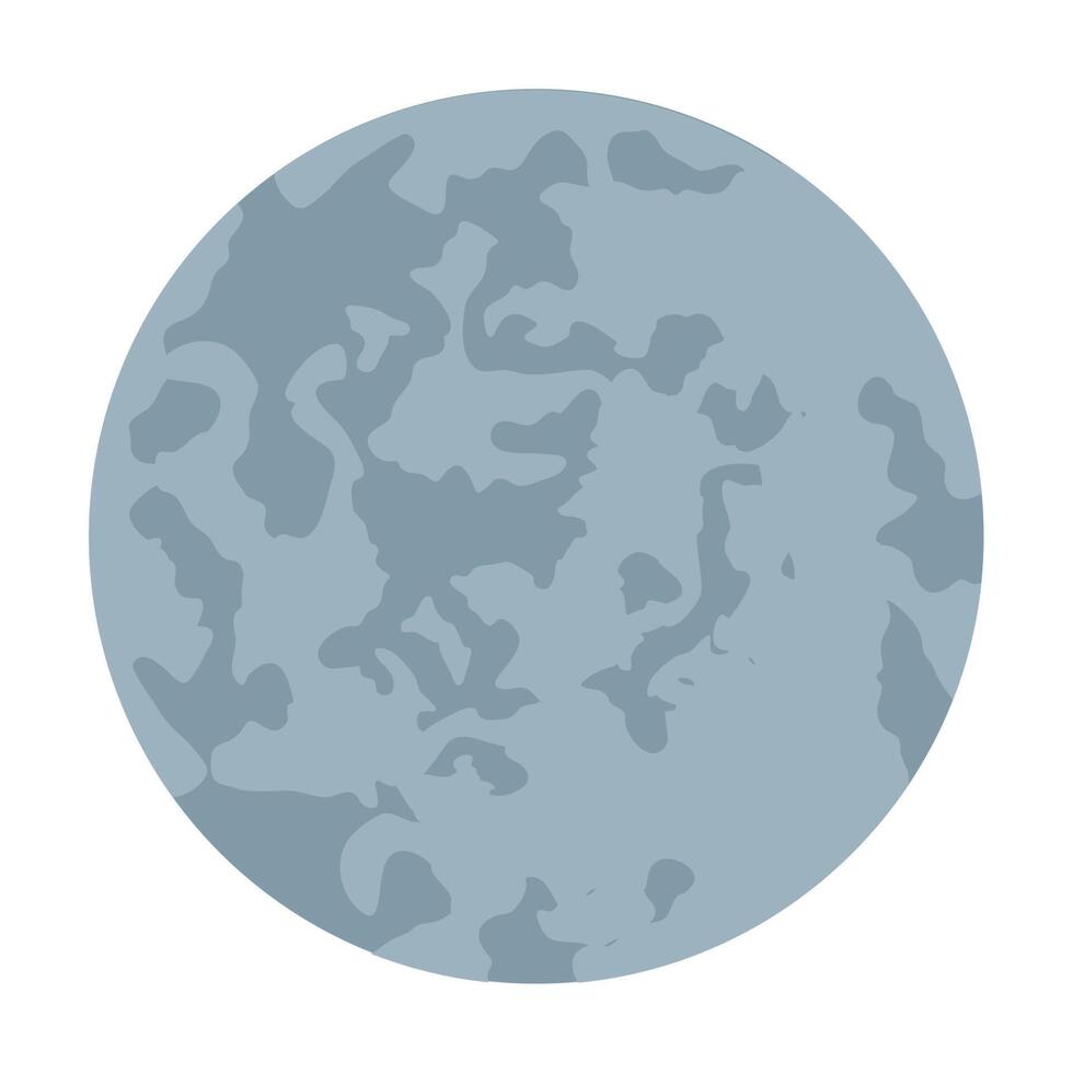 full moon night astro vector