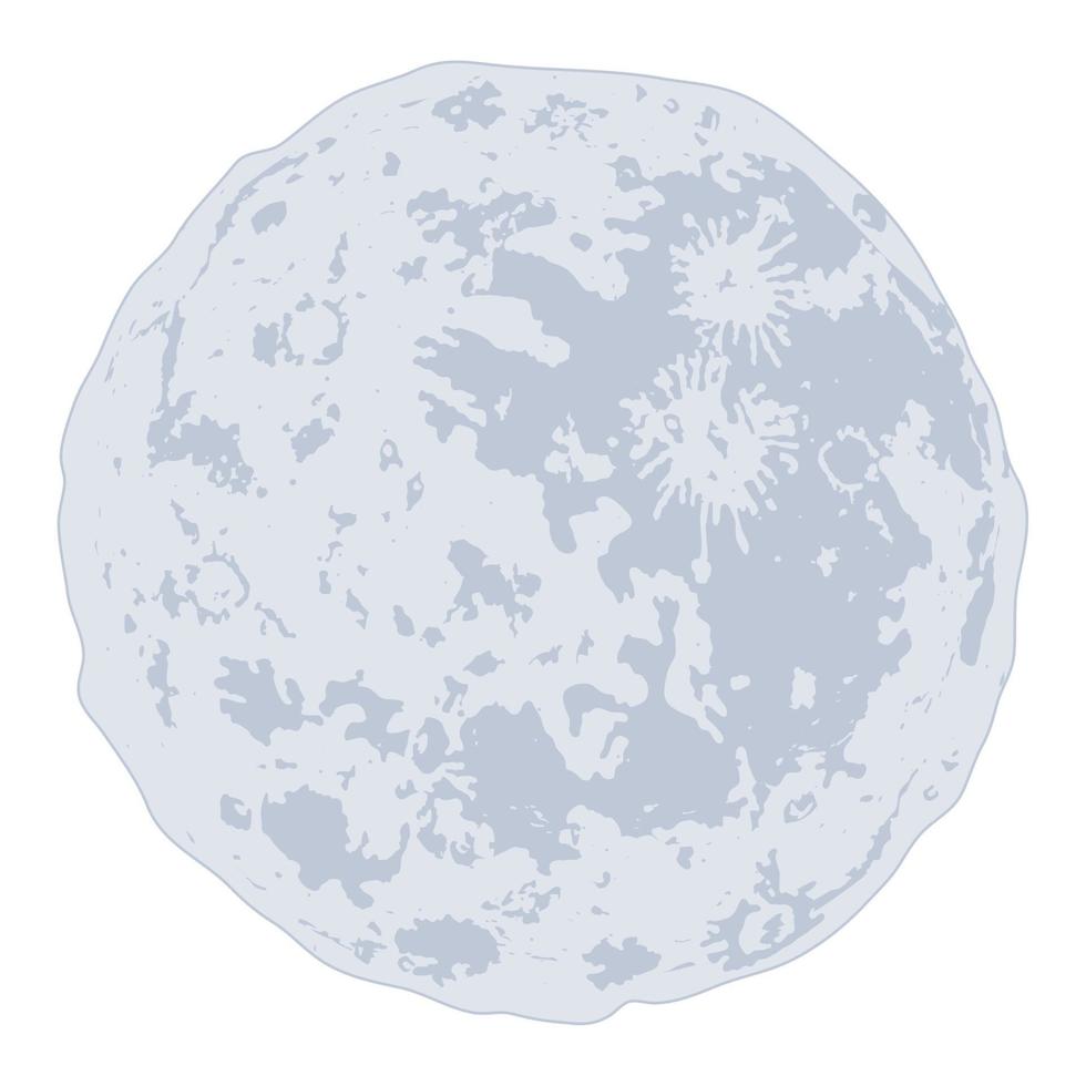 full moon night vector