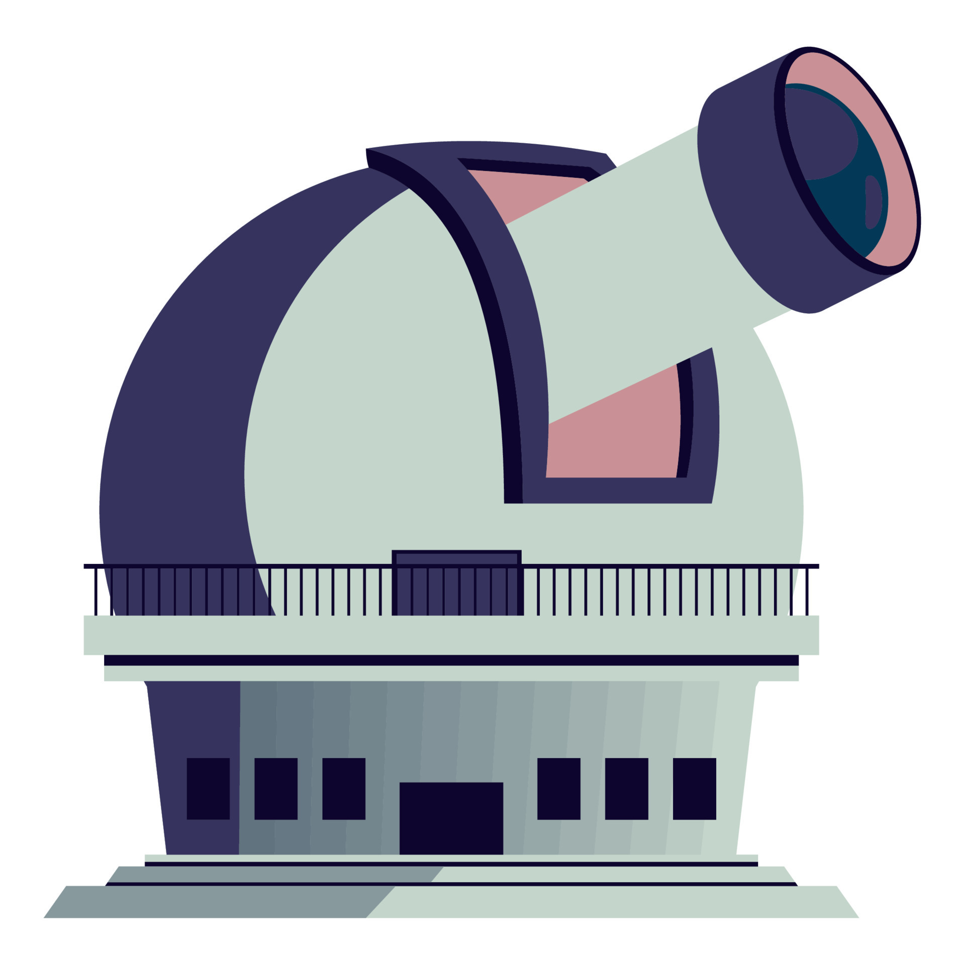 space observatory telescope building 10849226 Vector Art at Vecteezy