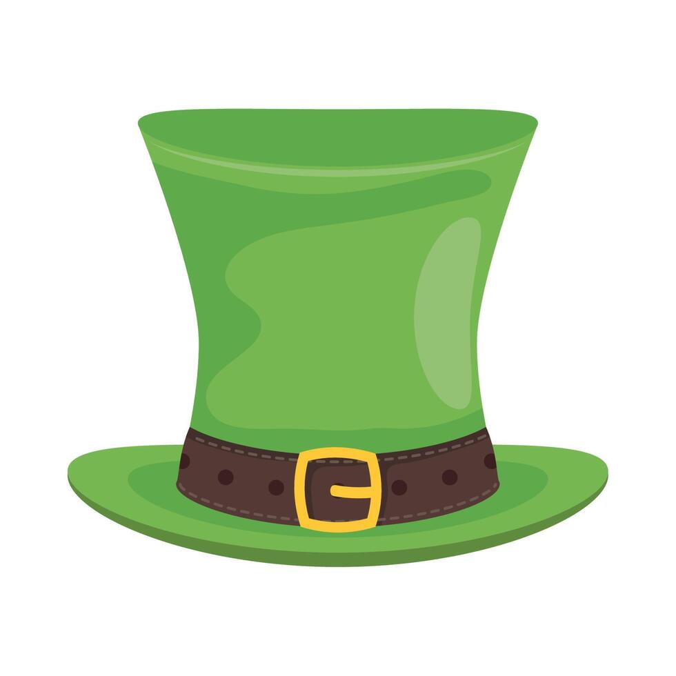 leprechaun green hat vector