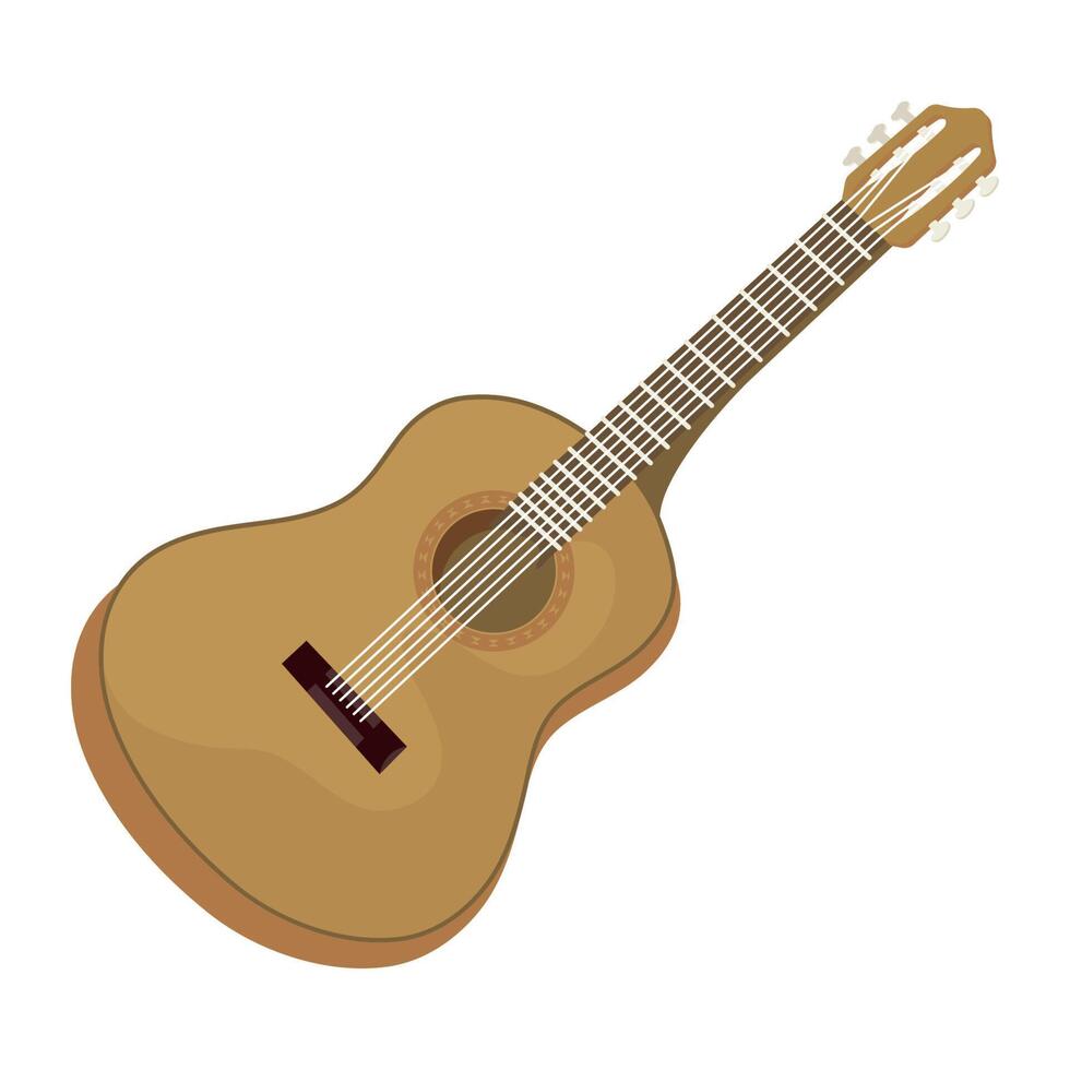 instrumento musical de guitarra vector