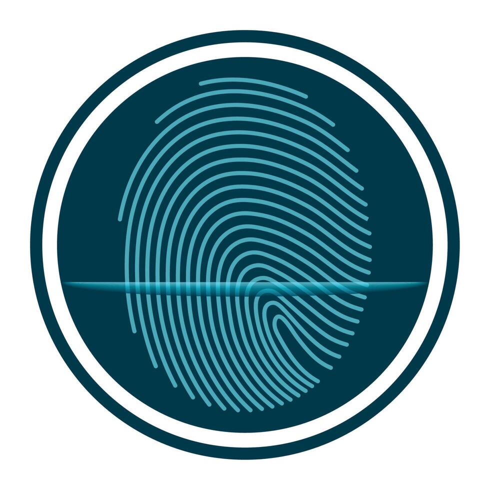 scanning finger print vector