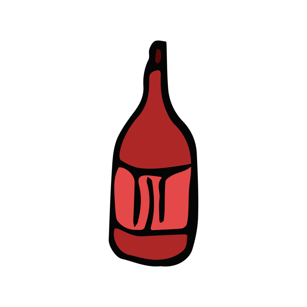 ícone de vinho doodle png