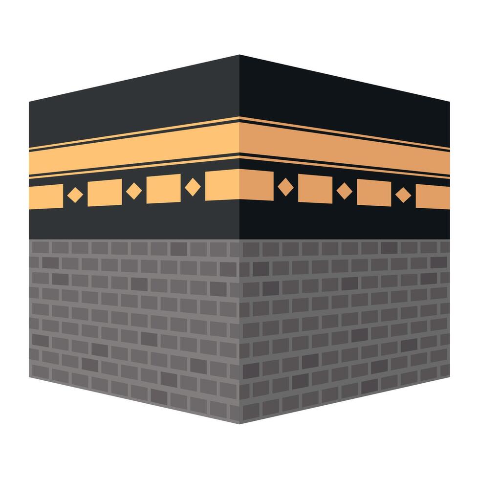 black muslim sacred mecca vector