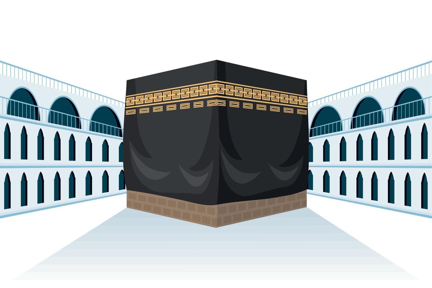 mecca Islamic pilgrimage vector