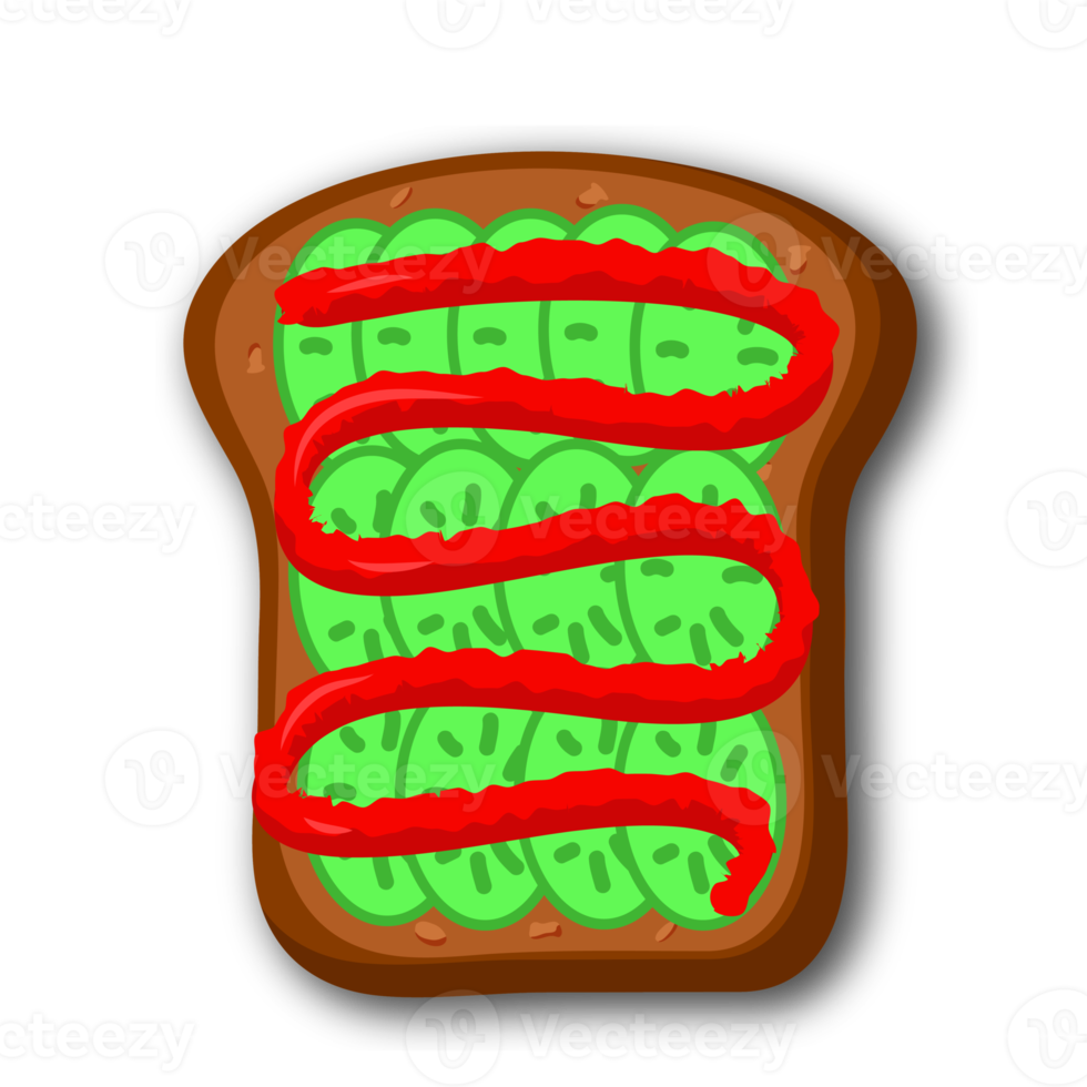 ontbijt geroosterd brood en belegd broodje png