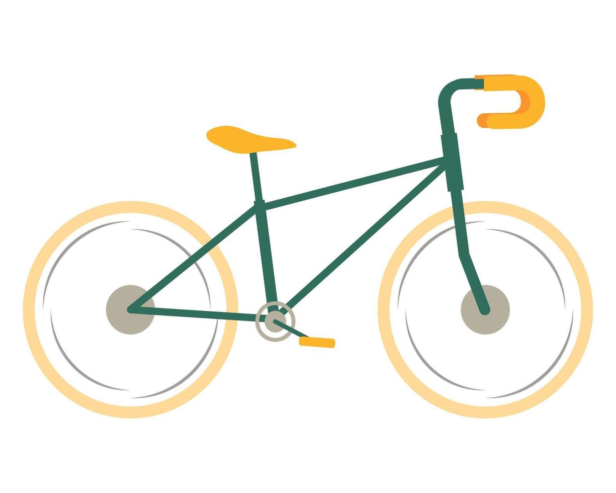 vehículo de bicicleta verde vector