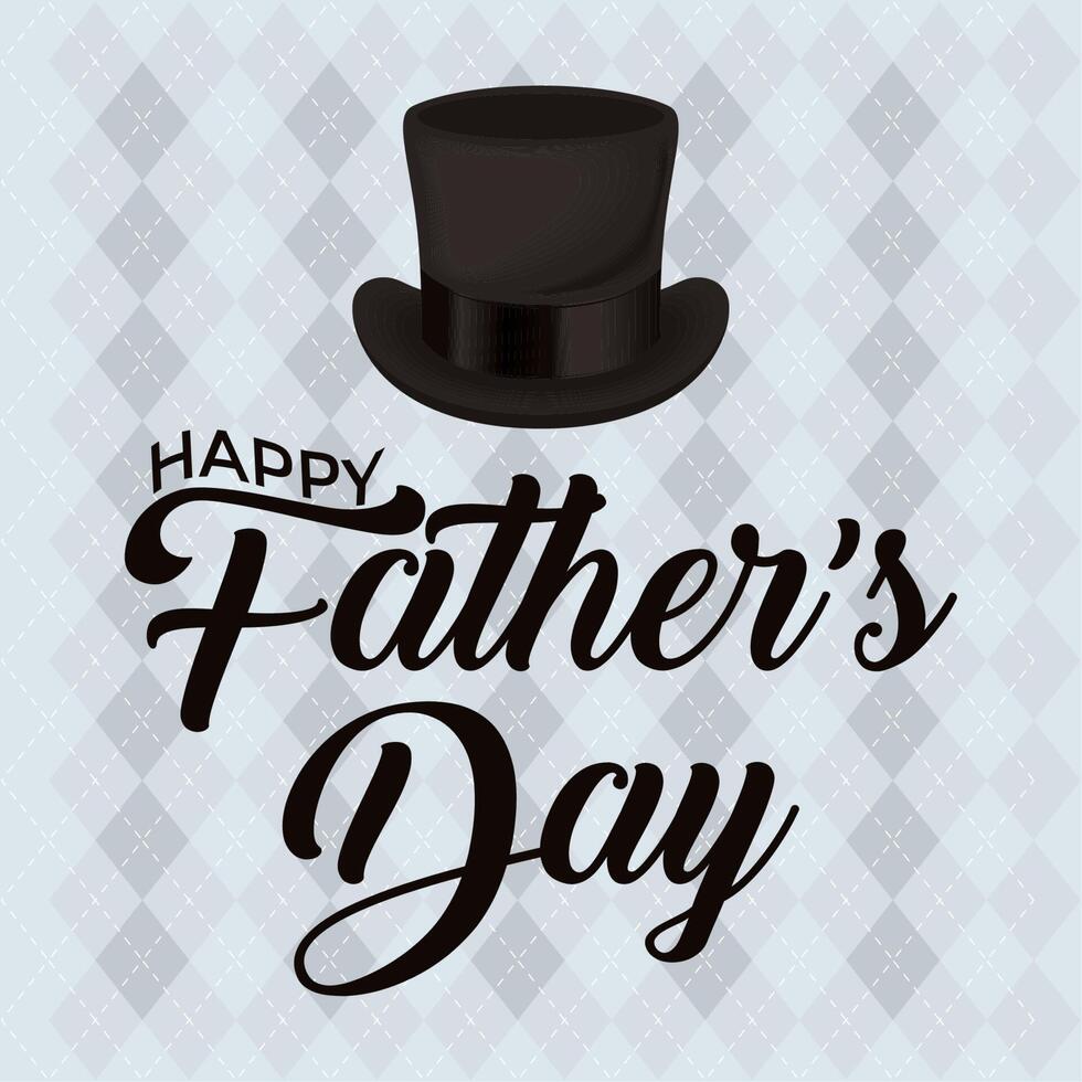 fathers day lettering invitation vector