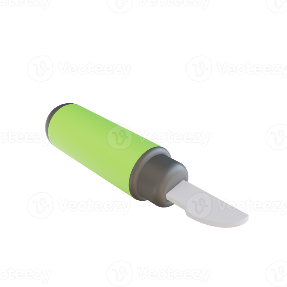 3D illustration scalpel suitable for medical png