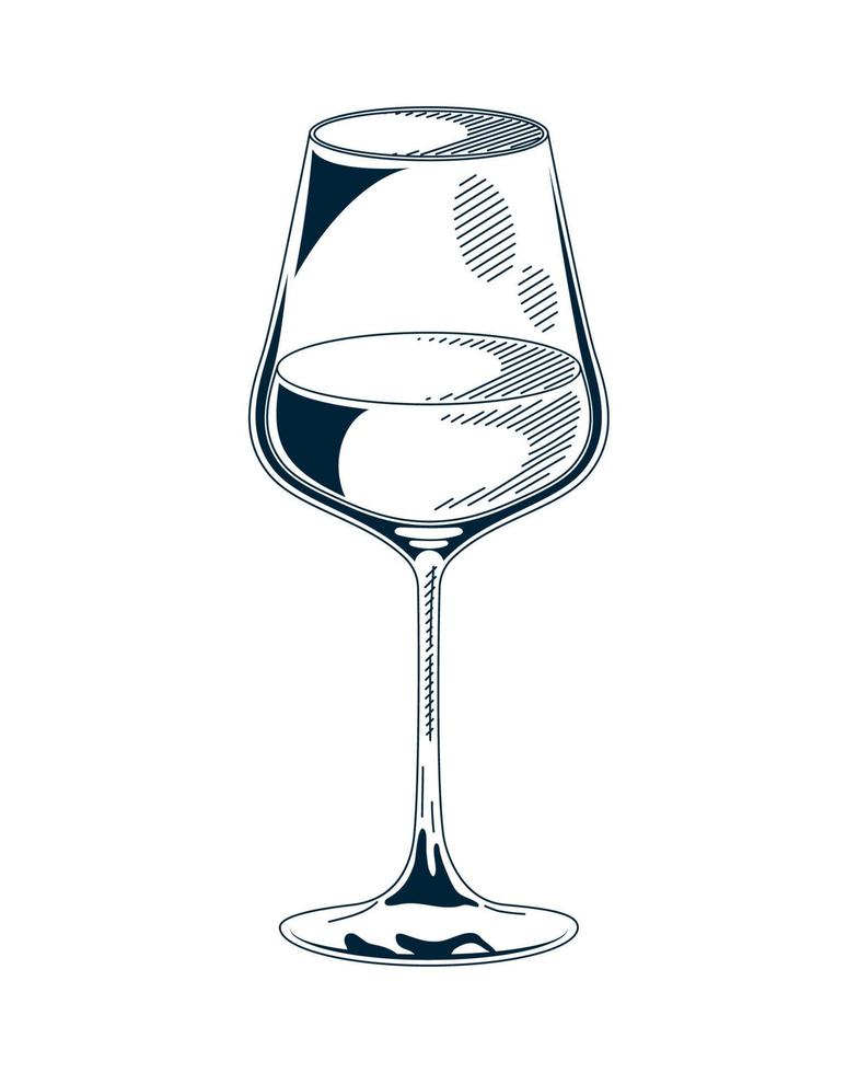 wine cup drink vector