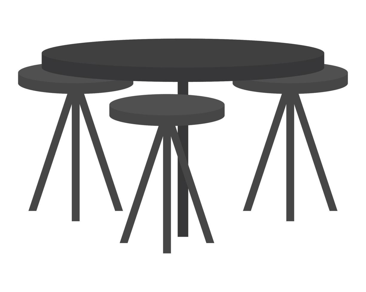wooden restaurant table vector