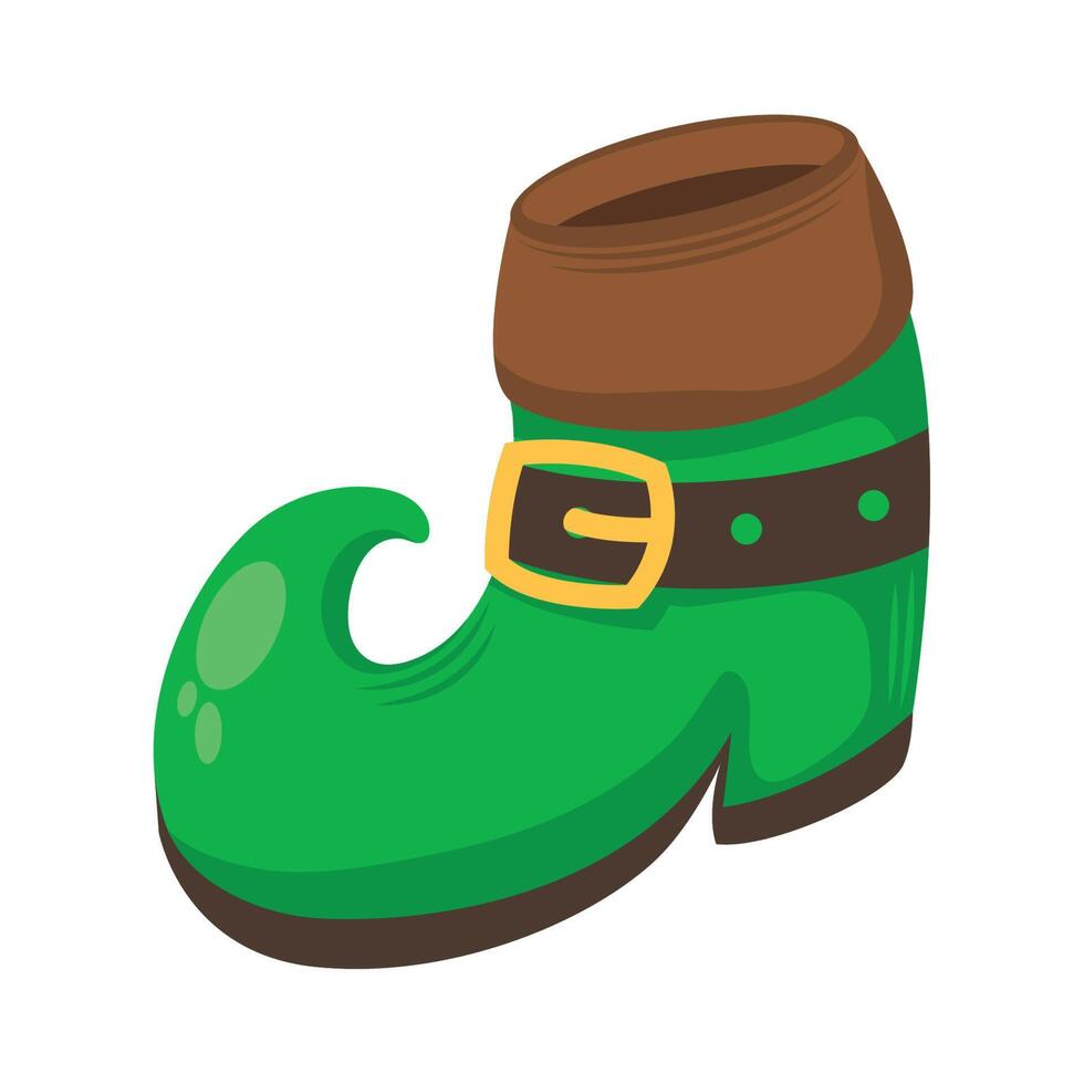leprechaun boot icon vector