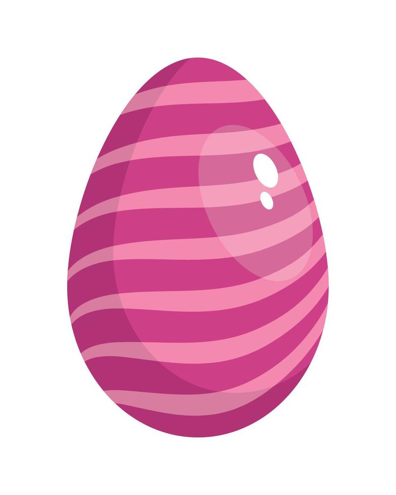 huevo de pascua rosa vector