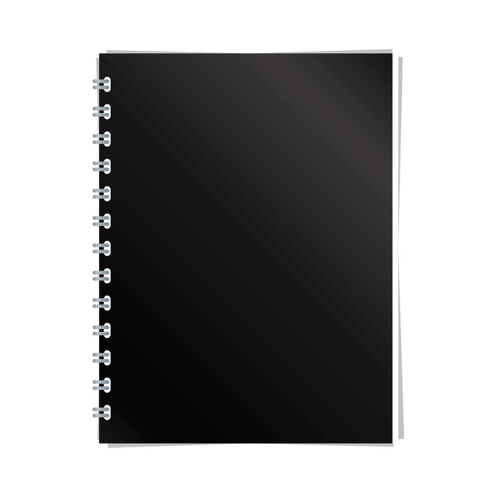notebook mockup branding vector