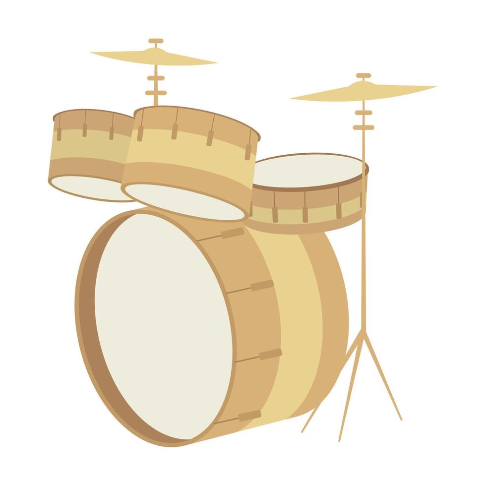 battery musical instrument vector